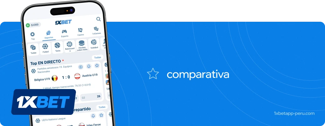 Comparativa 1xbet Perú